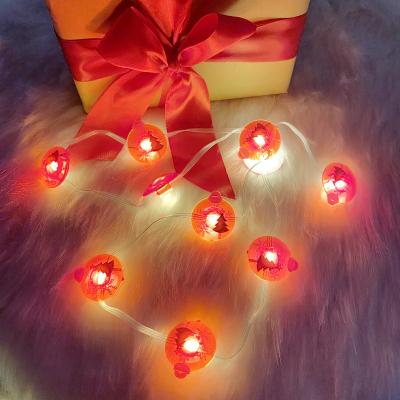 China Christmas Lights Flexible Wire DIY Home Mantel Decor Baubles Christmas Tree Celebrate Festival Christmas Ball String Lights Copper Wire Lights for sale