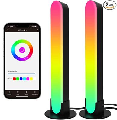 China Rainbow Smart App Remote Control Light Guide Rhythm Sound Activated Bluetooth Smart Light Desk Dreamy Mood Lamp Atmosphere Color Light Guide for sale