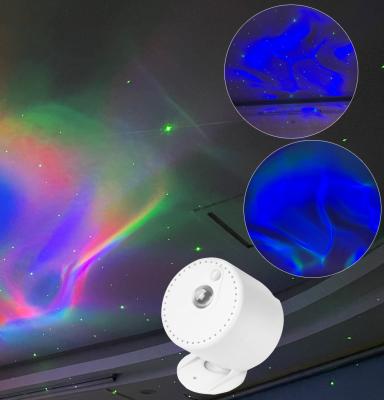 China Beautiful Atmosphere RGB Night Mood Magic Colorful Nebula Light Aurora Borealis Animation Moon Lamp Starry Sky Laser Projector Light for sale