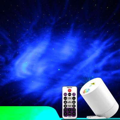 China Beautiful Colorful USB Nebula Bedroom Near Lamp RGB LED Water Night Cloud Lamp Galaxy Stars Sky Nebula Waving Laser Light Projector for sale