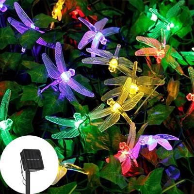 China Adorable Lighting Creats Decorative Lights of a Light Fairy Glitter Effect for Outdoor Patio Garden Yard 2/8 Modes Solar Powered Fairy Lights Dragonfly String Lights Outdoor for sale