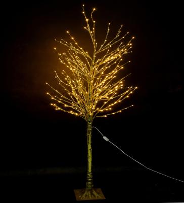 China Fabulous Christmas Light LED Gold Foil Glittering Birch Trees DIY Lights Artificial Spirit Light Branches Bonsai Tree Night Lights LED Berkenbomen for sale