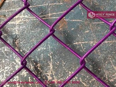 China HESLY Chain Link Mesh Fence | 60X60mm diamond hole | PVC coated chain wire | Hesly China Fence Factory sales for sale