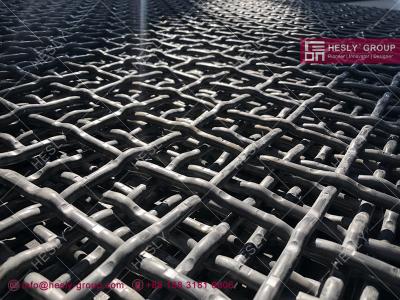 China 65Mn Steel Cement Vibrating Screen Mesh | 6mm wire diameter | 15mmX15mm mesh opening - Hesly Wire Mesh China for sale