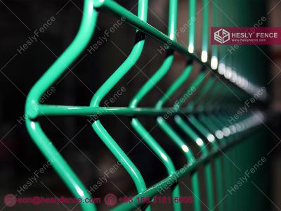 China 3D Welded Wire Mesh Fence, Dark Green PVC coated, 2.0m hight, China Factor Direct Sales for sale