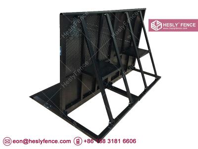 China Black Color Aluminium Stage Barrier | Powder Coated Concert Barrier | Mojo Stage Barrier for sale