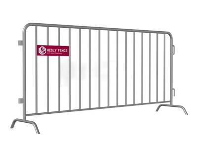 China 1.1 X 2.2m Briadge Feet Crowd Barrier (China Factory) | Galvanised Steel Pedestrian Barricade for sale