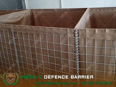 China Military Sand Barrier for bunker, Guard Post, HESLY defensive barriers lined with geotextile for sale