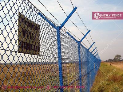 China Colored Chain Link Mesh Fence | 60X60mm diamond hole | PVC coated chain wire | Hesly China Fence Factory sales for sale