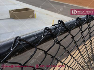 China Black Vinyl Chain Link Mesh Fence | 60X60mm mesh aperture | 4.0mm Wire - Hesly Fence, China for sale