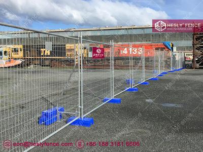 China high 2.0m, width 2.5m Temporary Fence Panels | 42μm galvanised coating | blue plactic feet | HeslyFence _ China for sale