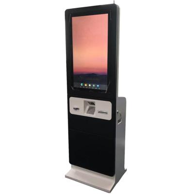 China 43inch touch screen self service bill payment kiosk with credit card reader and ticket printer 15