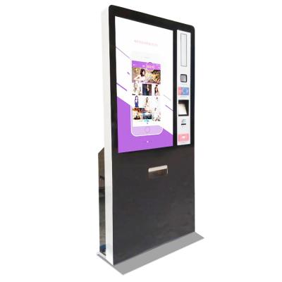 China 42inch Automated Movie / Cinema Ticket Vending Machine with QR Code Reader and Credit Card Reader 32