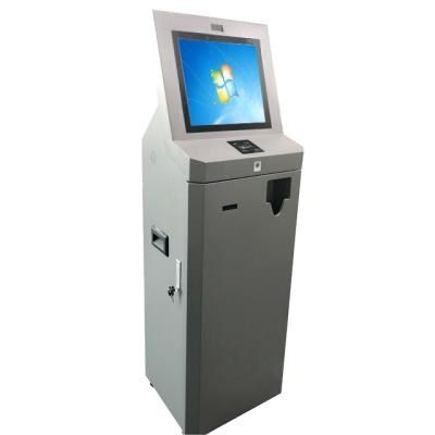 China SDK self service card vending/dispensing/dispenser kiosk with QR code/RFID reader, ticket printer for logistic vehical management for sale