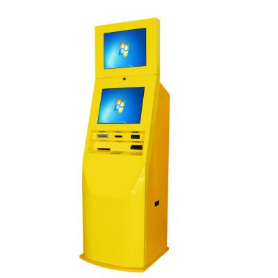 China Dual Screen SDK SIM Card Cash Payment Dispenser Kiosk For Telecom SIM Card Vending Top Up for sale