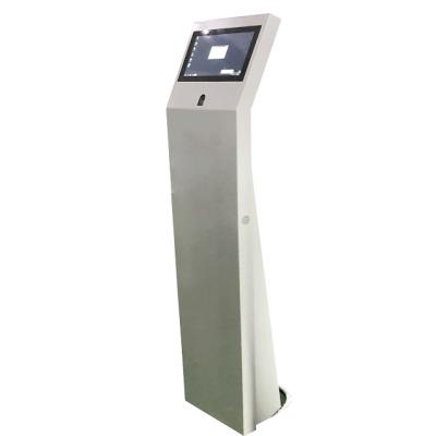 China SDK 10 inch touch screen self service attendance kiosk with fingprint reader for human resource and visitor management for sale