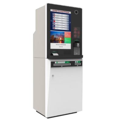 China Super Quality Steel Self Service Ticket Payment Currency Exchange Kiosk Machine with Cash/Cash Cash Dispenser for Exchange Home for sale