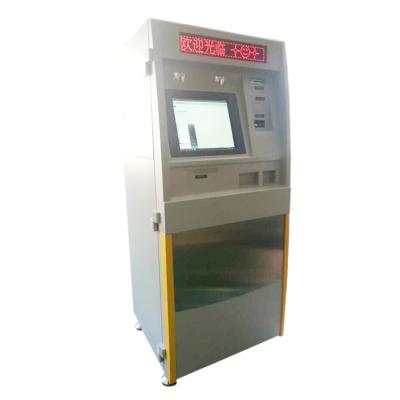 China Multi SDK Airport Hotel Casino Bank Cash Acceptor Payment Currency Exchange ATM Machine With Ticketing For Change for sale