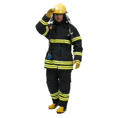 China Flame and Heat Resistant CE EN469 Uniform Fire Suit Firefighter Firefighting and Rescue Apparel Europe Standard for sale