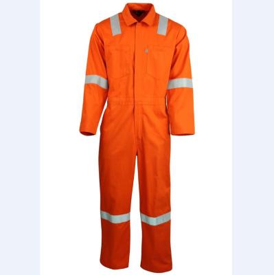 China Flame Resistant EN 11612 Coverall Cotton Safety Workwear FR Fire Retardant Workwear For Industry for sale