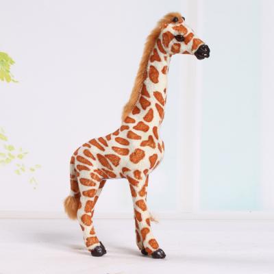 China Vivid Animals Free Shipping Factory Price Realistic Giraffe Toy Plush Toys Stuffed Animal Plush Toy for sale