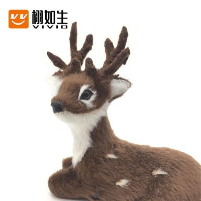 China 2021 Christmas Felt Deer Toy Pillow Small Plush Toy Stuffed Animals Factory Price Christmas Decorations Deer for sale