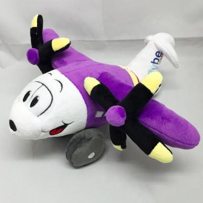 China Bulk Custom Stuffed Toy Promotion Plush Flat Soft Stuffed Airplane Helicopter for sale