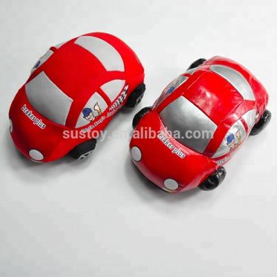 China Funny Promotion Boy Ambulance Police Mini Cooper Stuffed Plush Car Toy for sale