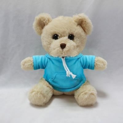 China Promotion Customize No Minimum Kids Stuffed Plush Toy Mascot Hoodie Teddy Bear Animals for sale