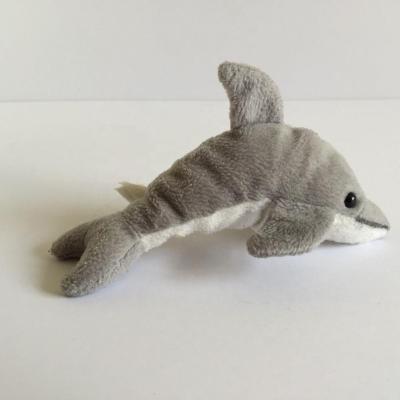 China Gray Game Toys Finger Whale Shark Promotion Kids Instrument Dolphin Animal Hand Puppet for sale