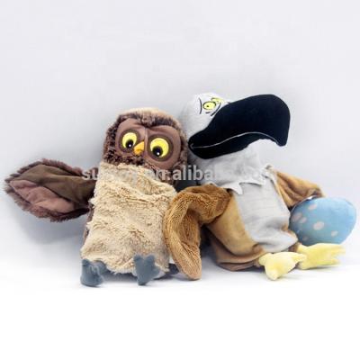 China Custom Promotion Wildlife Animals Hawk Stuffed Plush Hawk Stuffed Eagle Puppet Toy for sale