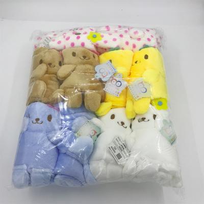 China Christmas Anti-pilling Baby Lamb Plush Polyester Wool Fleece Animal Head Blanket Print Factory for sale