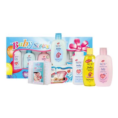 China Health Care Institute Baby 6pcs Natural Packaging Skin Whitening Bath And Lighting Newborns Body Gift Set Wholesale for sale