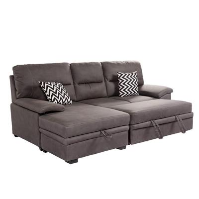 China (Other) Modern High Quality Leather Professional Adjustable Sofa With Bed for sale