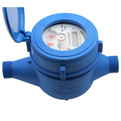 China 1/2inch~2inch Piston Dial Water Meter Body Volumetric Rotary Dry Plastic Cold Water Meter For Domestic Residential for sale