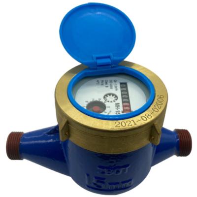 China Custom Volumetric Rotary Piston Logo Brazil Pakistan Use Digital Flow Water Meter Multijet Cold Water Meter R160 for sale