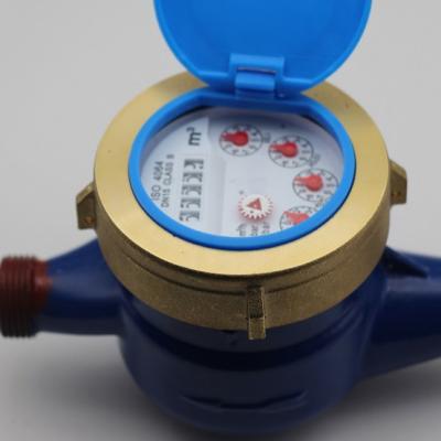 China Magnet Interference Multi-jet Outdoor Dn 15~20 Dn 15~20 Dry Brass Class Iso4064 Brass Dry Household Water Resistance Meter for sale