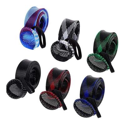 China Polyester Hot Selling And Supply High Quality Fishing Rod Covers Braided Sleeve Rod Protector Socks Fishing Rod Sleeves for sale