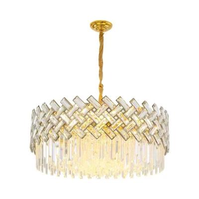 China Modern Nordic Modern Indoor Led Pendant Light Crystal Lamp Gold Luxury Crystal Chandelier Ceiling Chandelier for sale