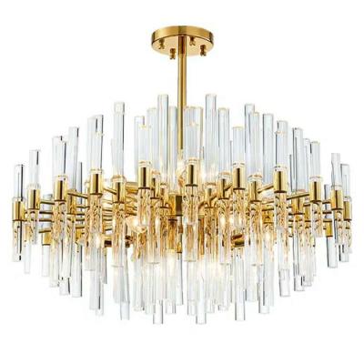 China Fashionable Gold Crystal Chandeliers For Homes Bedroom Luxury High Quality Modern Chandelier Living Room for sale