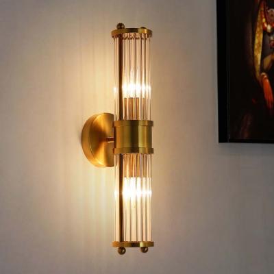 China Modern Crystal Wall Light Minimalist Indoor Aisle Lighting Background Functions Modern Sconce Lamp Aisle Lighting Attic Staircase Hotel Wall Lamp for sale