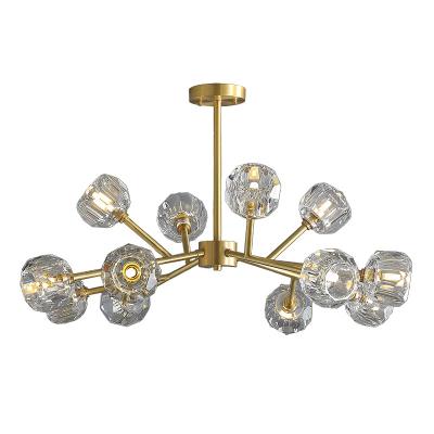 China The hot sale of the minimalist manufacturer can be customized gold crystal chandelier of the noble atmosphere for sale