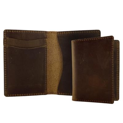 China Mini Wallets Men or Women Credit Card Holder PU Brown Gift Wallet Business Card Leather Business Card Holder for sale