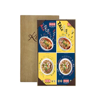 China PVC Restaurant Wine List Holder Menu Template for sale