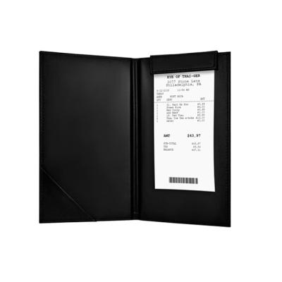 China Professional Leather Fabric Menu Bills Folder for Restaurant and Retail for sale