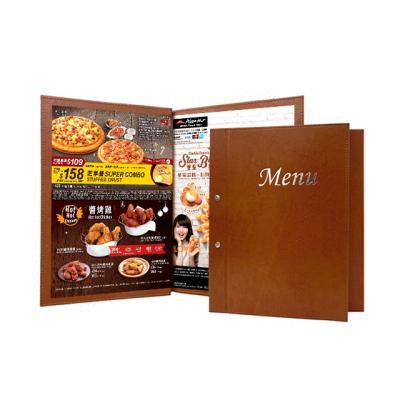 China 2020 Fabric Restaurant Folder Leather Menu Covers for sale