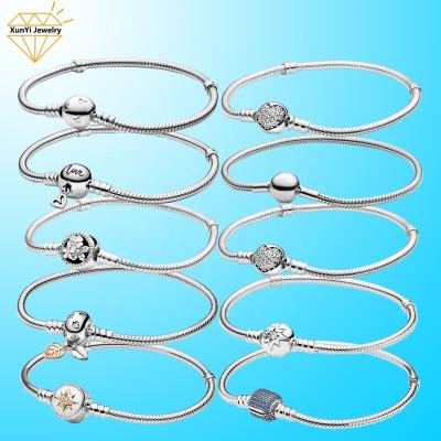 China 2021 CLASSIC Factory DIY Charms For Bracelet 925 Sterling Silver Bracelet For Women for sale