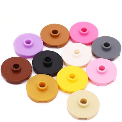 China Building Toy 18674 Toy Building Blocks 2x2 Middle Protruding Circular Plate With Holes, Building Set Parts Sold By 1kg Weighing (PA00447) for sale