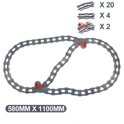 China Construction Toy Electric trains are compatible with straight curved tracks, changing cross tracks, duplo blocks PA00263 for sale