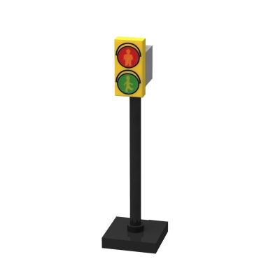 China ABS City Street View Road Signs Traffic Traffic Lights Road Blocks Speeds Limitation Building Blocks Signposts Road Signs (PA00323) for sale